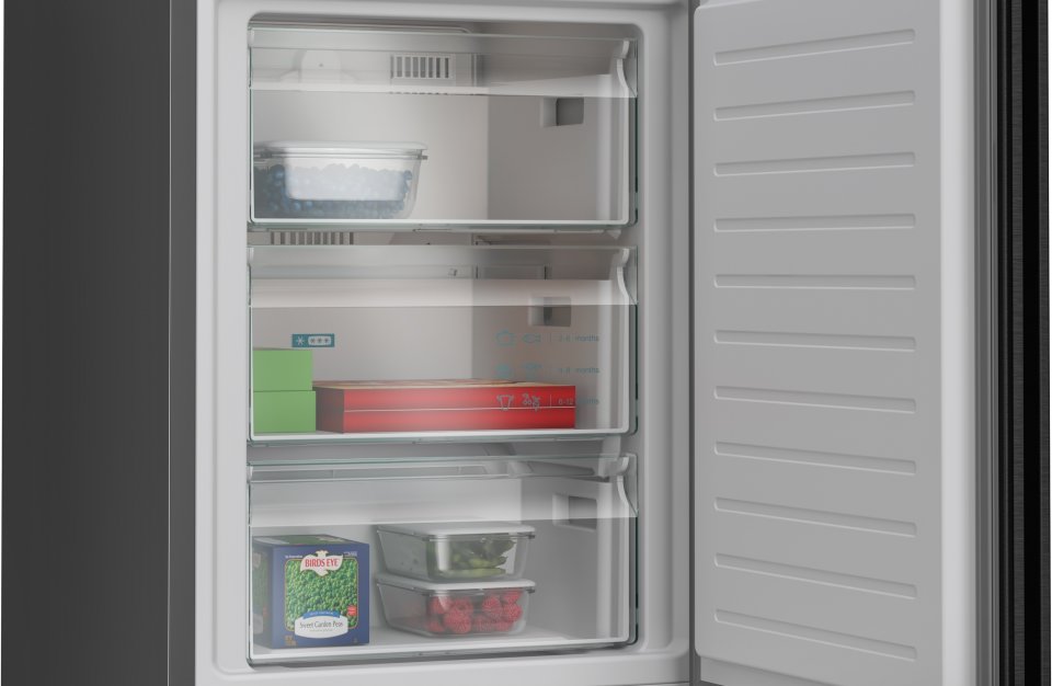 Siemens KG36NVXBG iQ300 jääkaappipakastin, musta teräs
