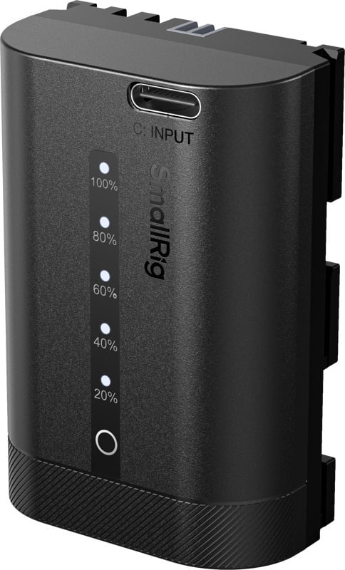 SmallRig 5298 USB-C-kamera-akku virtanäytöllä, Canon LP-E6P – 1