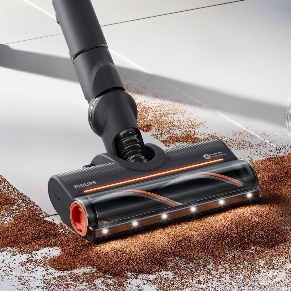 Philips PowerUp IQ 70 Aqua XC7363/10 johdoton varsi-imuri, moppaustoiminto, sininen