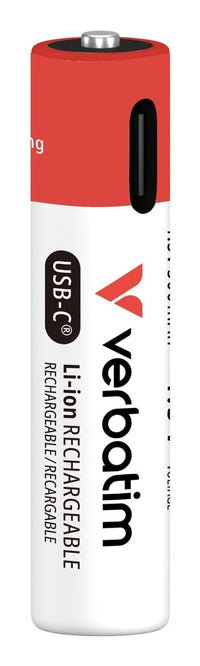 Verbatim AAA USB-C ladattava paristo, 4 kpl – 1