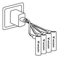 Verbatim AAA USB-C ladattava paristo, 4 kpl – 3