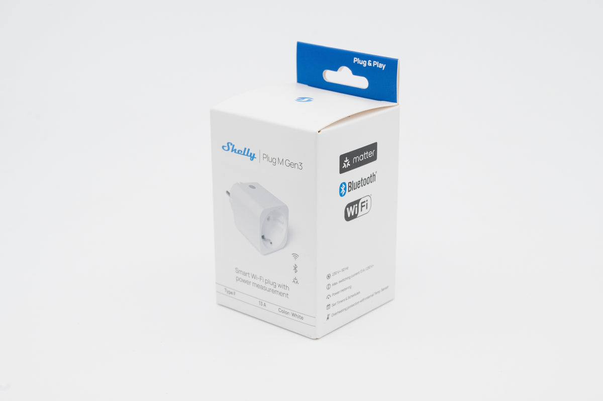 Shelly Plug M Gen3 älypistorasia, valkoinen – 3