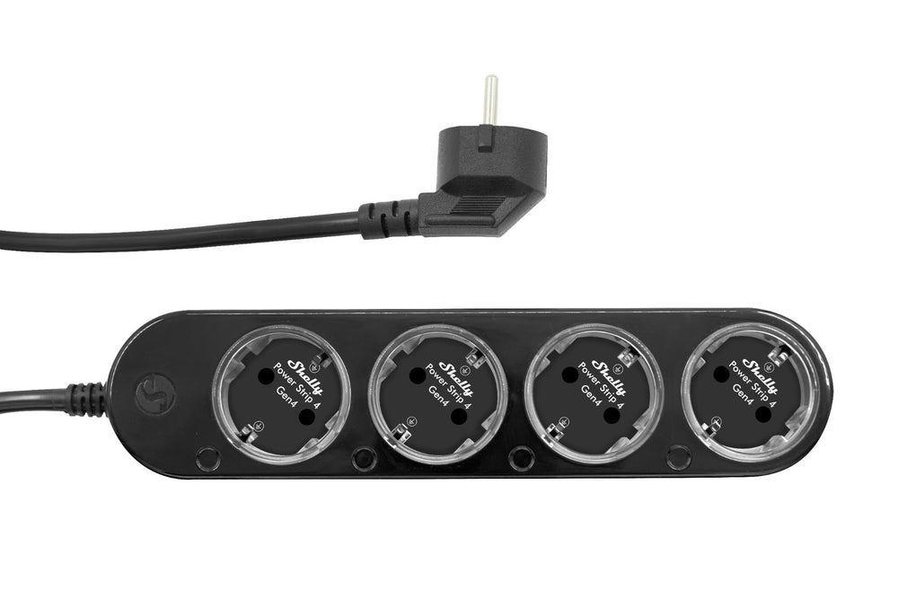 Shelly Power Strip Gen4 jatkojohto, musta – 1