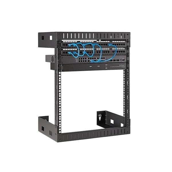 StarTech 2-Post 12U Heavy-Duty Wall-Mount Network Rack -laiteteline – 5