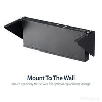 StarTech 4U 19in Steel Vertical Wall Mount Equipment Rack Bracket -laiteteline – 8