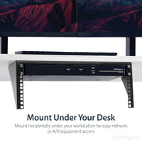 StarTech 4U 19in Steel Vertical Wall Mount Equipment Rack Bracket -laiteteline – 7