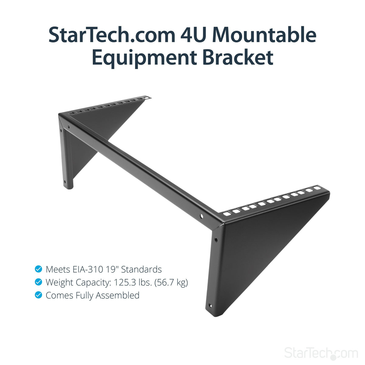 StarTech 4U 19in Steel Vertical Wall Mount Equipment Rack Bracket -laiteteline – 11