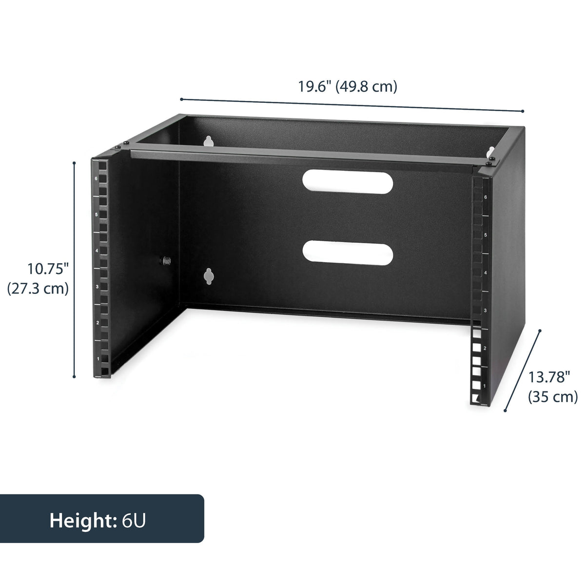 StarTech 6U Wall Mount Network Rack - 14 Inch Deep (Low Profile) -laiteteline – 9
