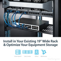 StarTech 1U Server Rack Shelf Vented 10" räkkihylly – 7