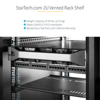 StarTech 2U Server Rack Shelf Vented 16" räkkihylly – 6