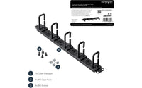 StarTech 1U 19" Cable Management Organizer kaapelijärjestin – 8