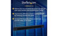 StarTech 1U High-density Brush Strip Cable Management Panel kaapelijärjestin – 7