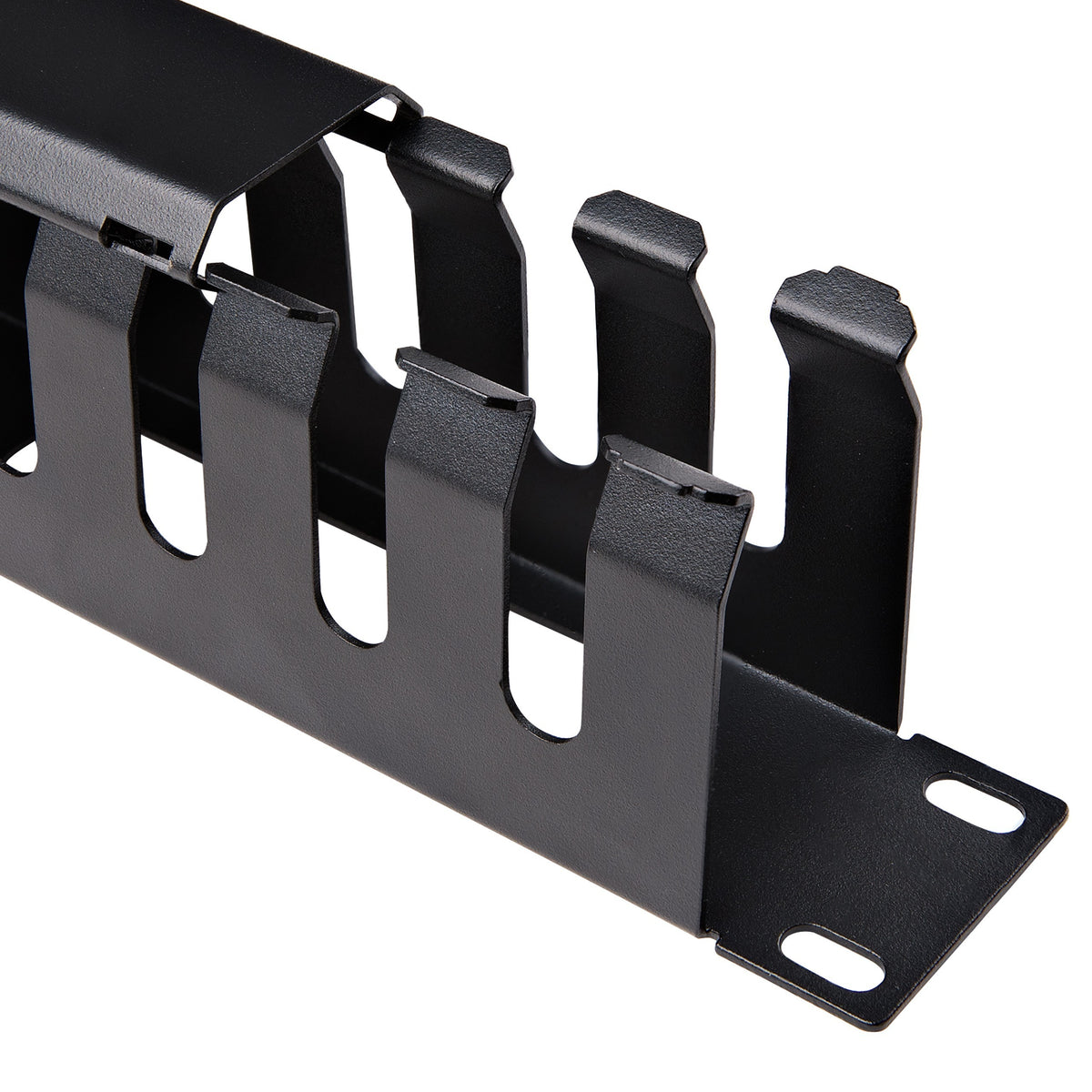 StarTech Horizontal 1U Server Rack Cable Management kaapelijärjestin kannella – 5
