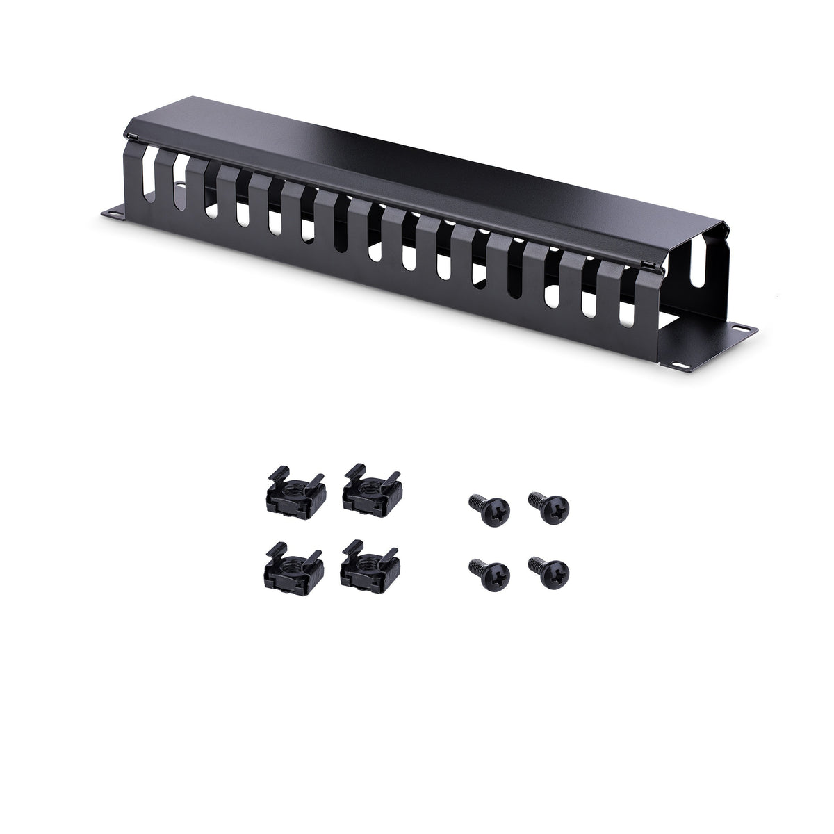StarTech Horizontal 2U Server Rack Cable Management kaapelijärjestin kannella – 16