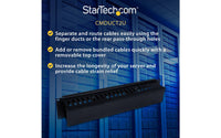 StarTech Horizontal 2U Server Rack Cable Management kaapelijärjestin kannella – 8