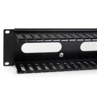 StarTech Horizontal 2U Server Rack Cable Management kaapelijärjestin kannella – 4