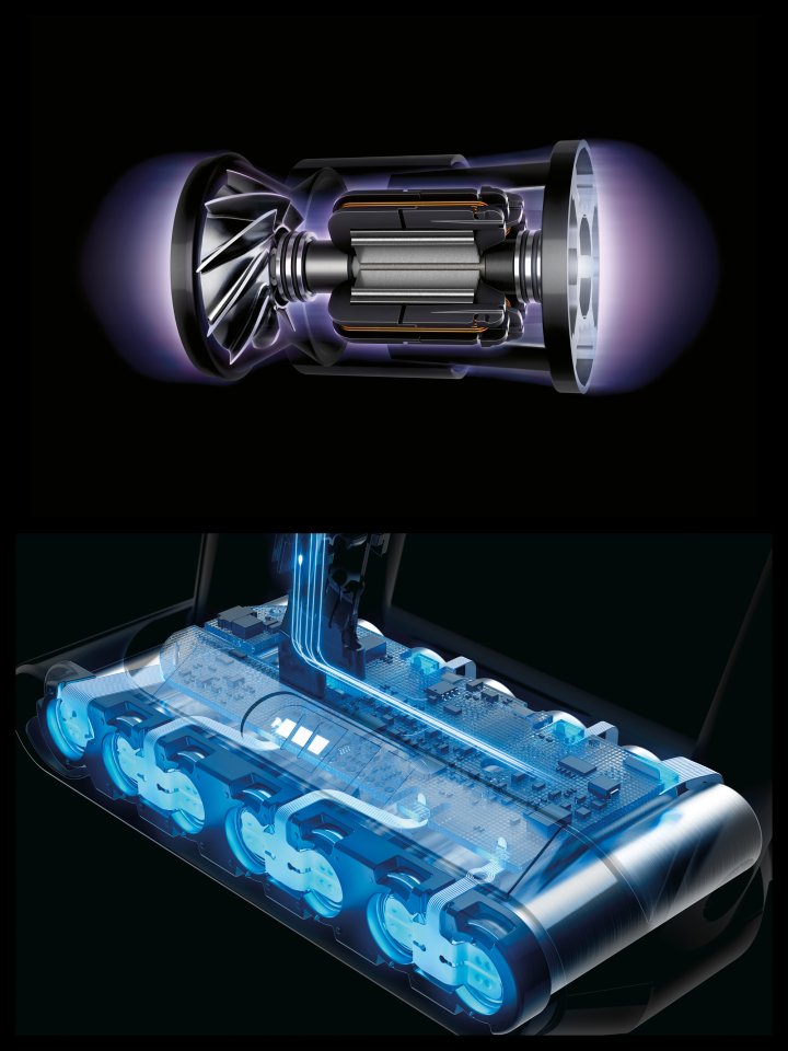 Dyson Cyclone V10 + matalien paikkojen adapteri