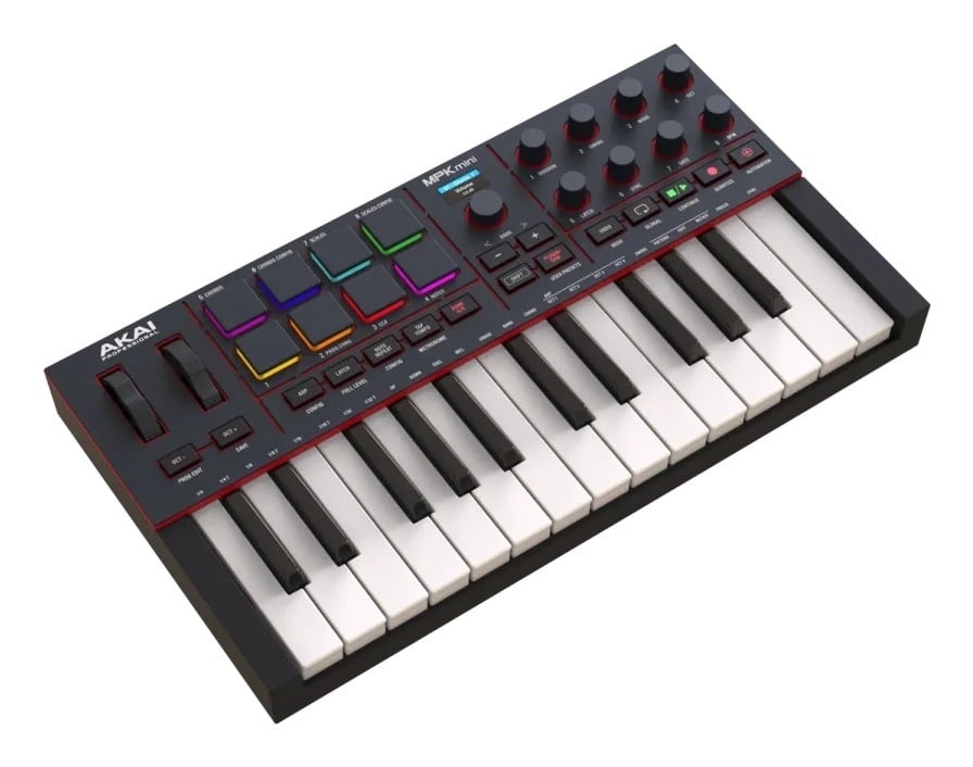 Akai MPK MINI IV MIDI-koskettimisto, musta – 1