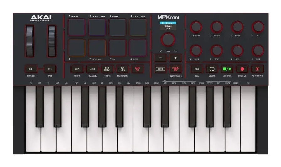 Akai MPK MINI IV MIDI-koskettimisto, musta – 2