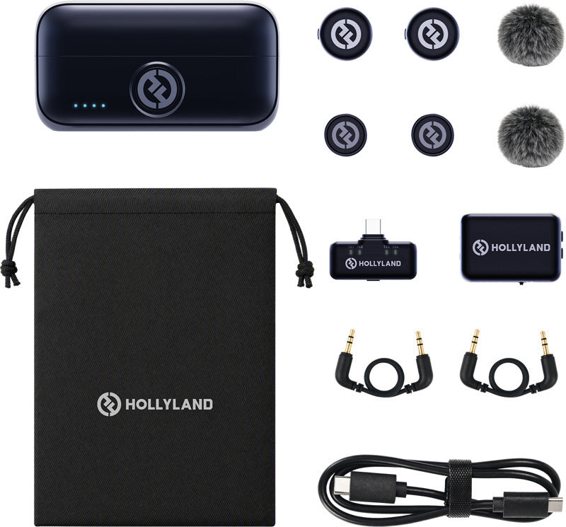 Hollyland LARK M3 Combo 2TX & 2RX USB-C & Camera RX mikrofonijärjestelmä – 2