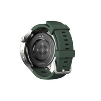 moto watch ultra älykello, hopeanvärinen runko / vihreä ranneke