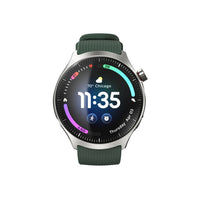 moto watch ultra älykello, hopeanvärinen runko / vihreä ranneke
