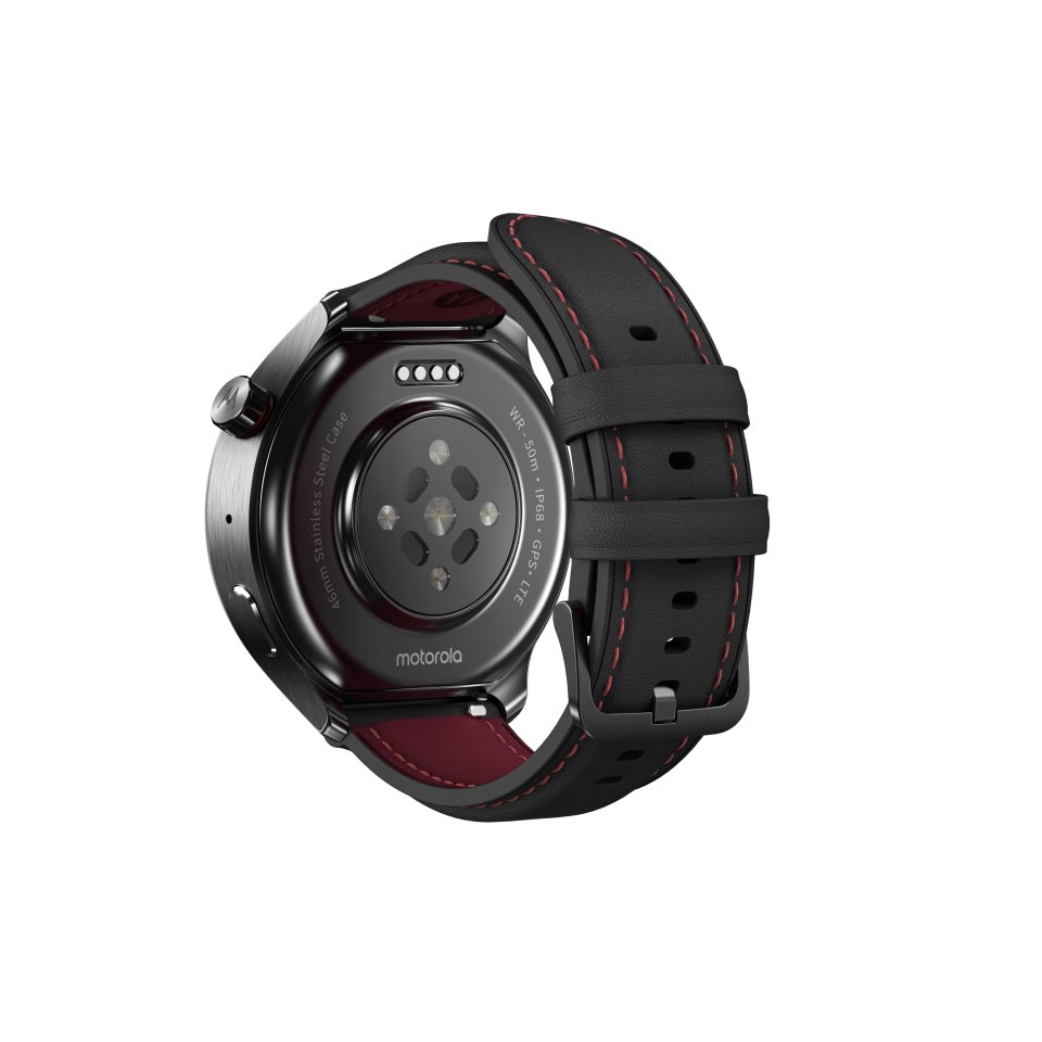 moto watch ultra älykello, musta