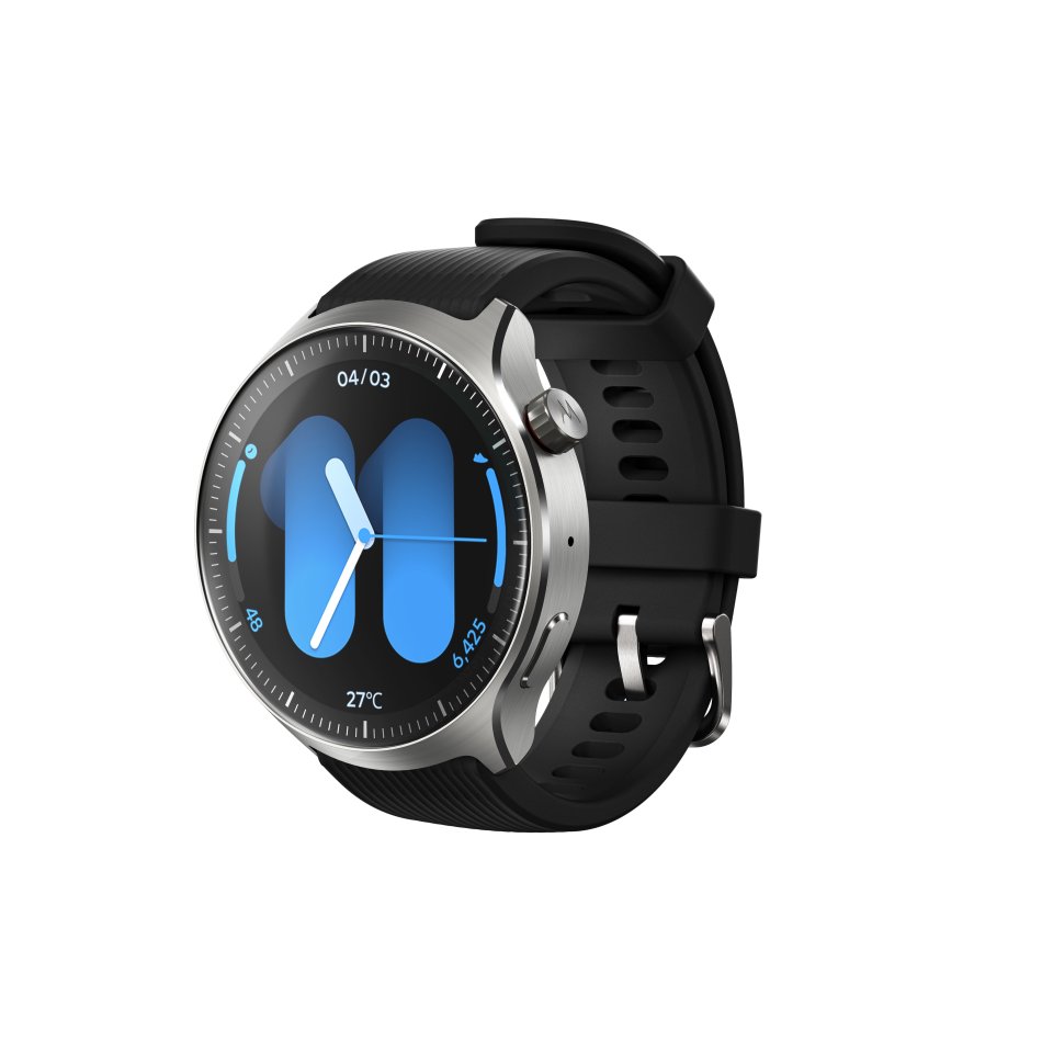 moto watch ultra älykello, musta