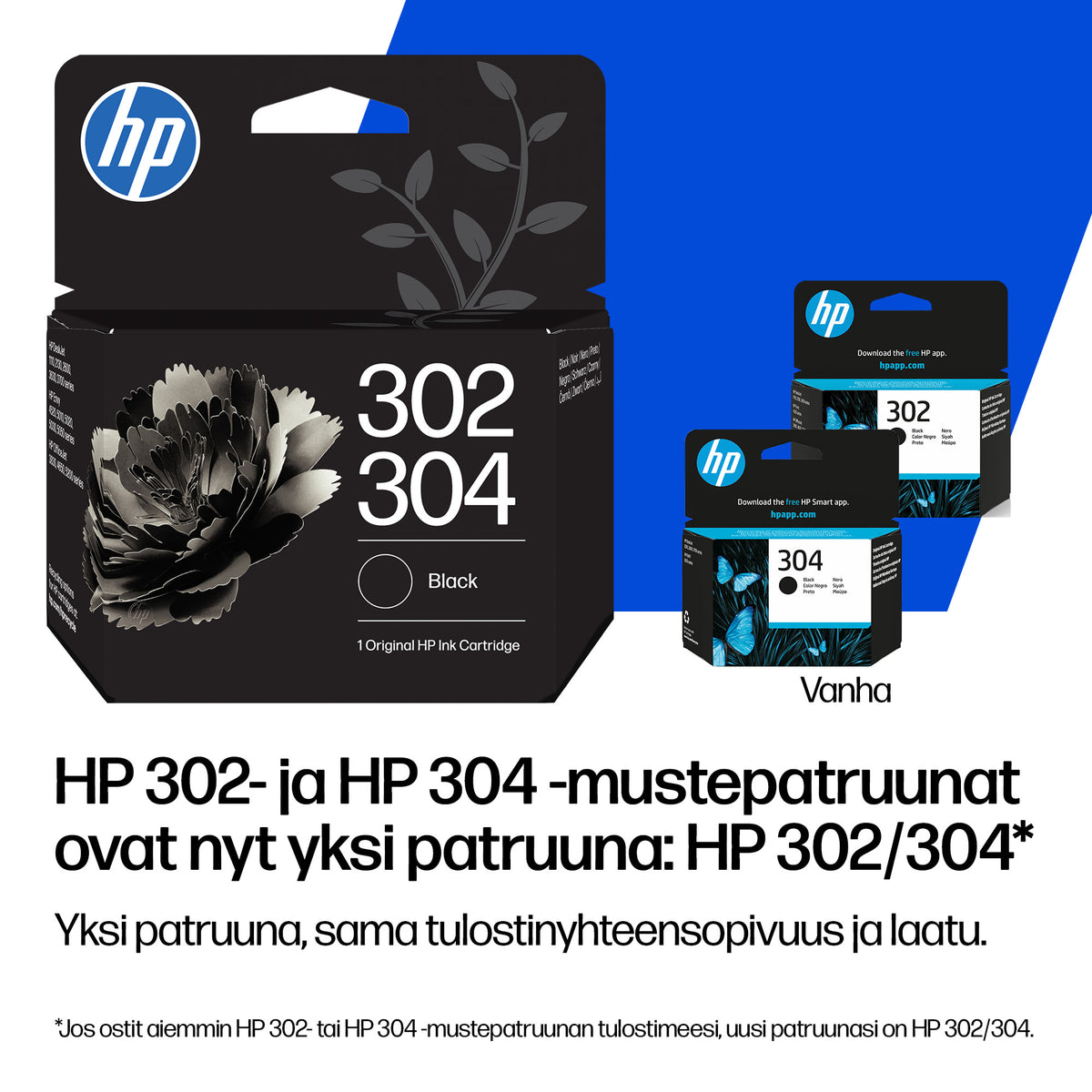 HP 302/304 mustekasettipakkaus, musta ja kolmivärinen – 13