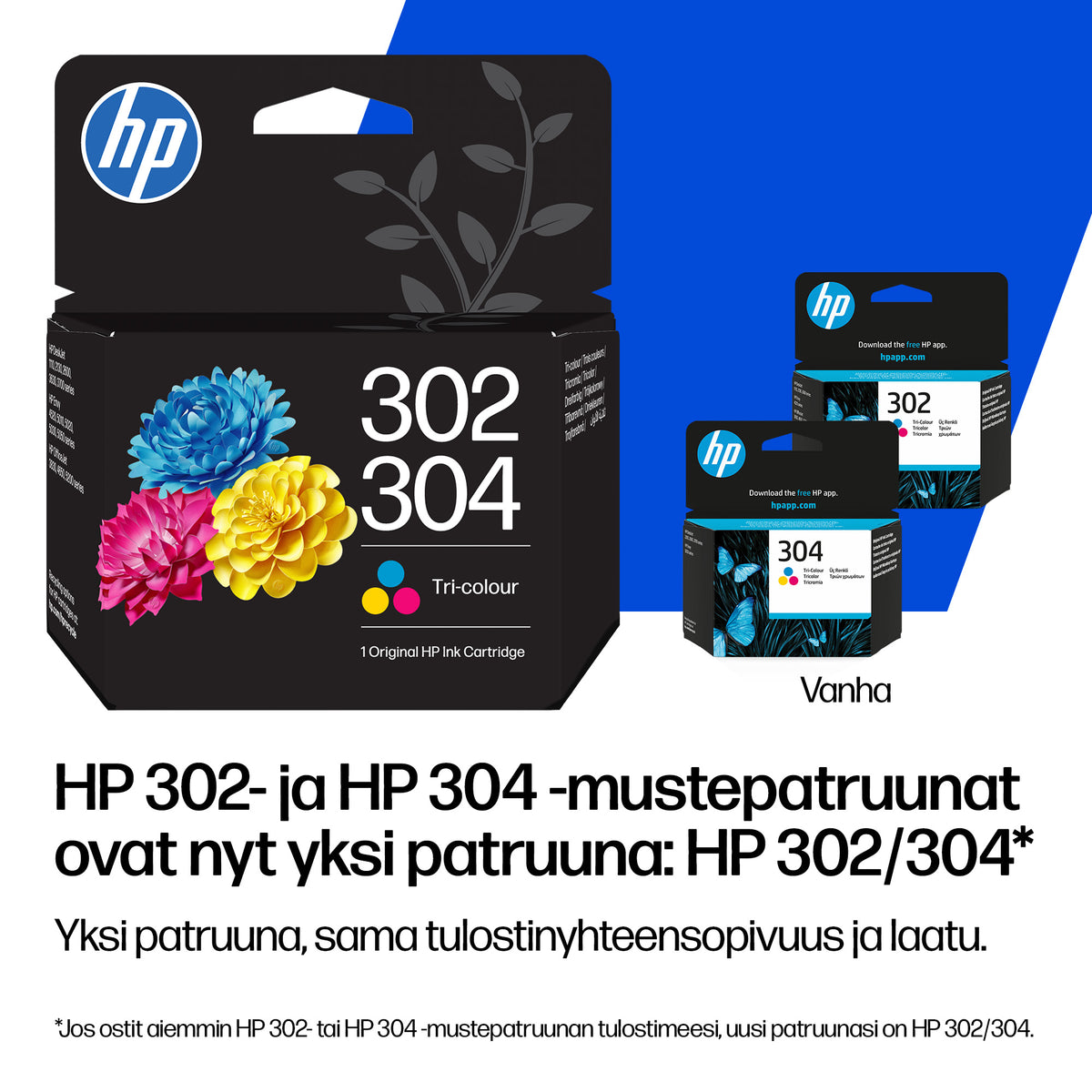 HP 302/304 mustekasettipakkaus, musta ja kolmivärinen – 17