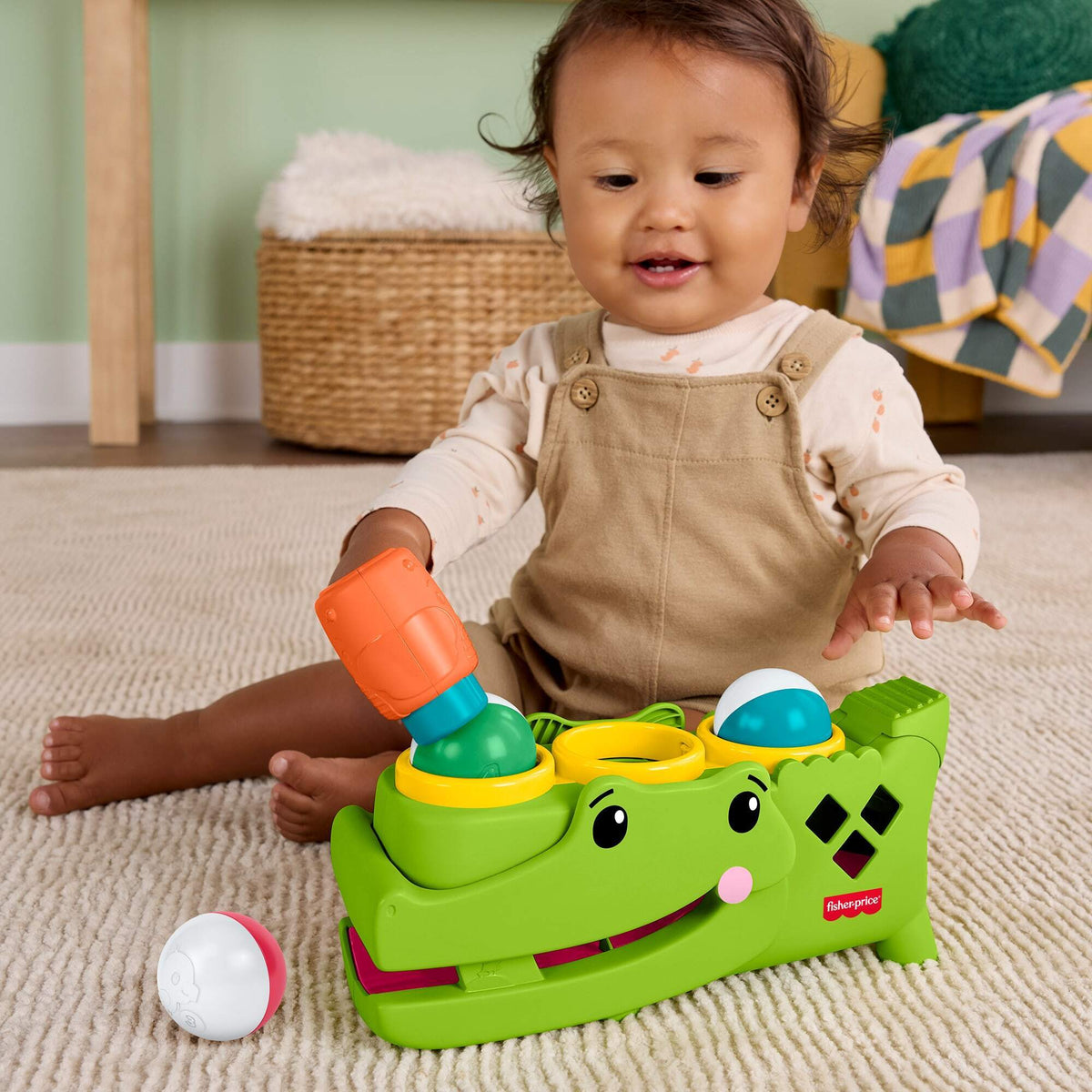 Fisher-Price Tap & Roll Alligator kehittävä lelu – 5