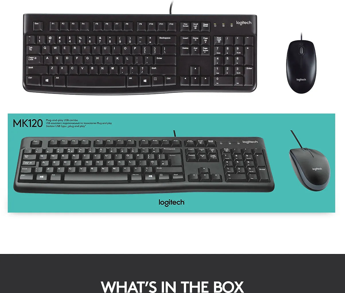 Logitech MK120 tangentbord och mus