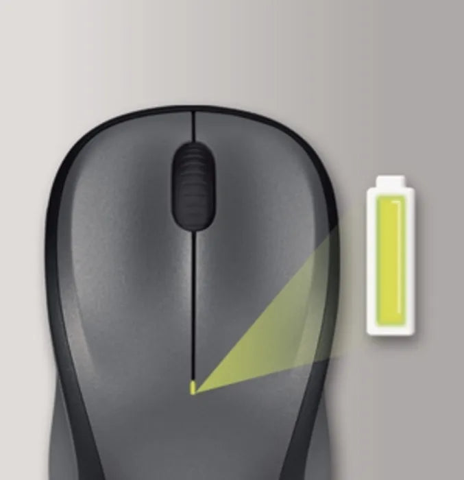 Logitech M235 -hiiri, tummanharmaa