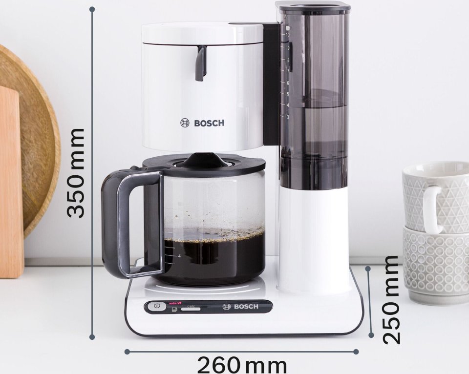 Bosch Styline TKA8011 kahvinkeitin, valkoinen
