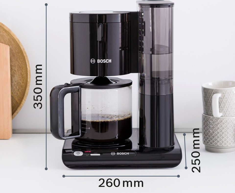 Bosch Styline TKA8013 kahvinkeitin, musta