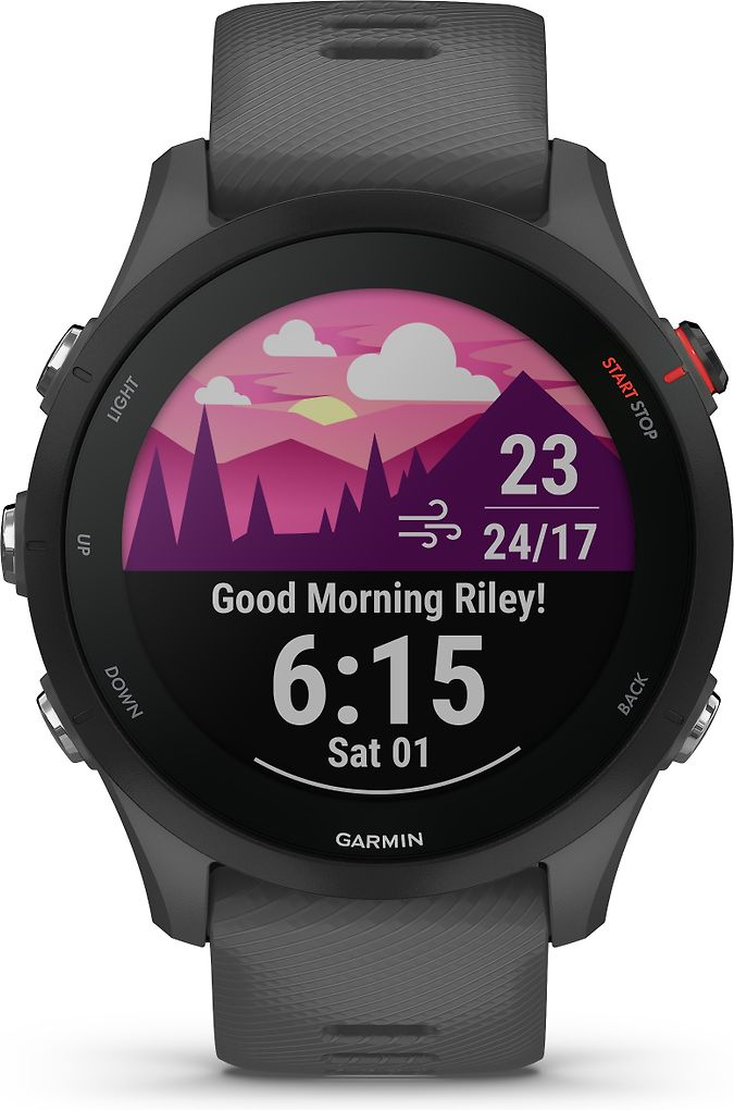 Garmin Forerunner 255 sportklocka, skiffergrå