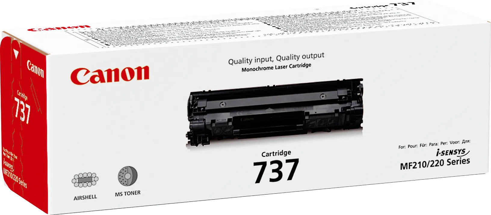 Canon 737 -laservärikasetti, musta - E-store.fi