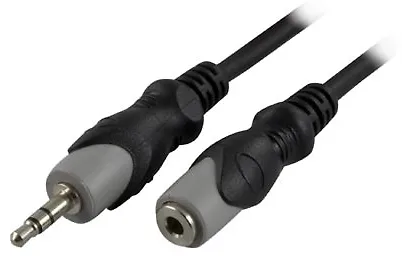 DELTACO 3,5mm uros - 3,5mm naaras -audiojatkokaapeli, 10 m