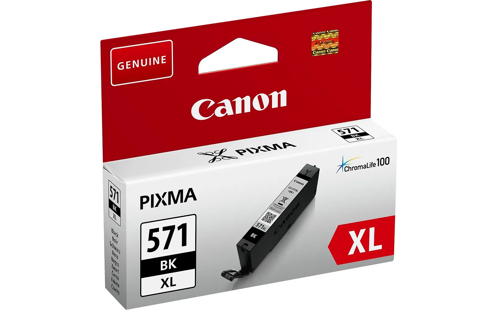 Canon CLI-571BKXL -mustekasetti, musta