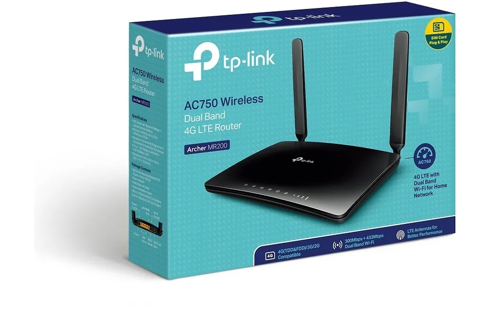 TP-LINK Archer MR200 -LTE-modeemi ja WiFi-tukiasema