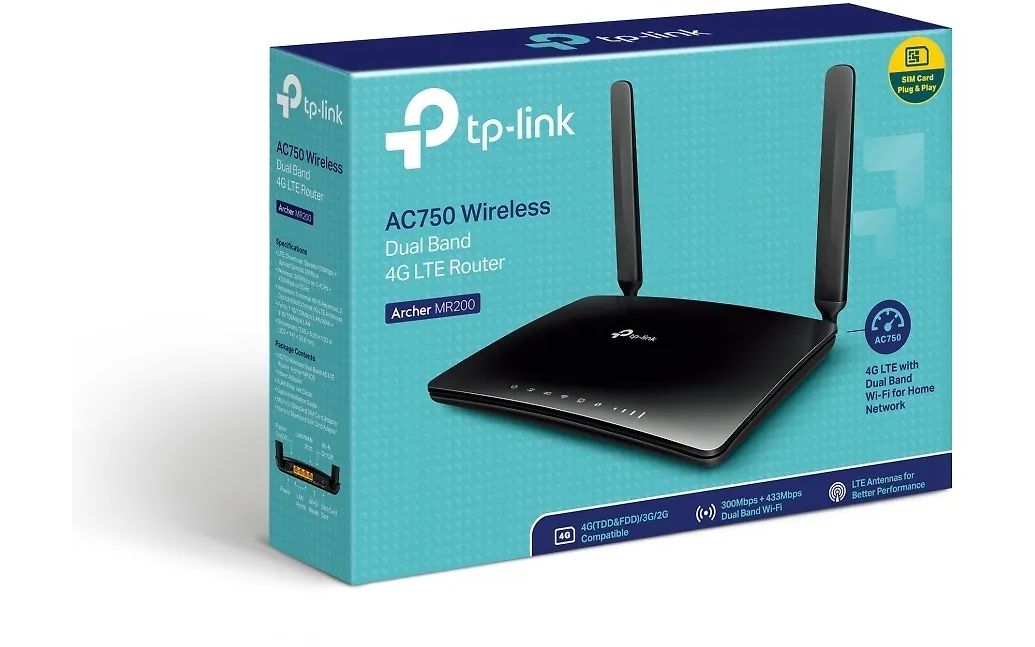 TP-LINK Archer MR200 -LTE-modeemi ja WiFi-tukiasema