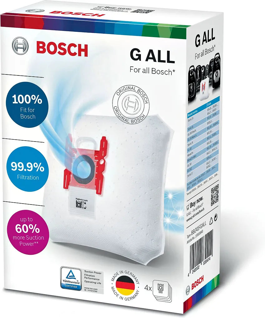 Bosch BBZ41FGALL-pölypussi, 4 kpl - E-store.fi