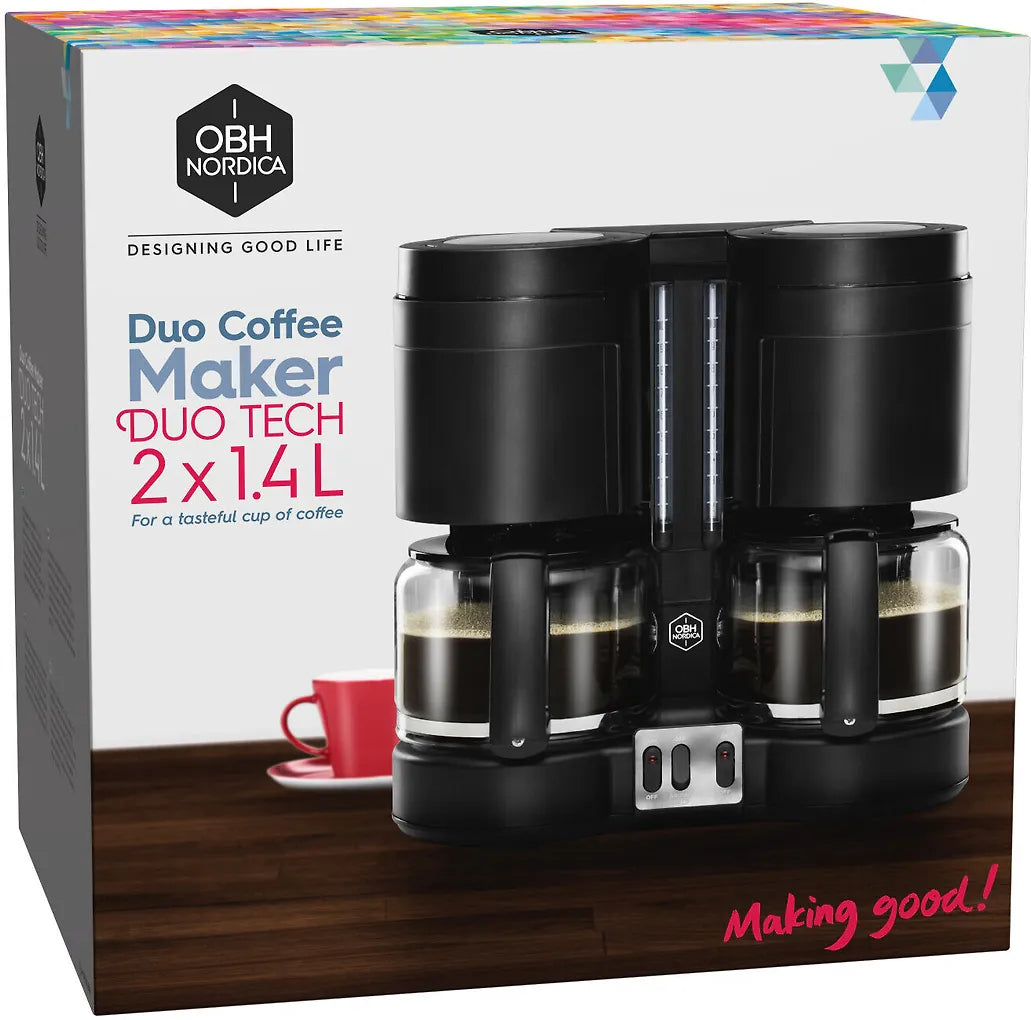 OBH Nordica Duo Tech Coffee maker -tuplakahvinkeitin