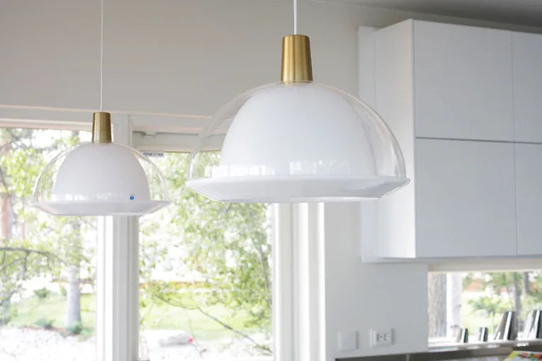 Kuplat -riippuvalaisin, kirkas, E27, 48 cm - E-store.fi