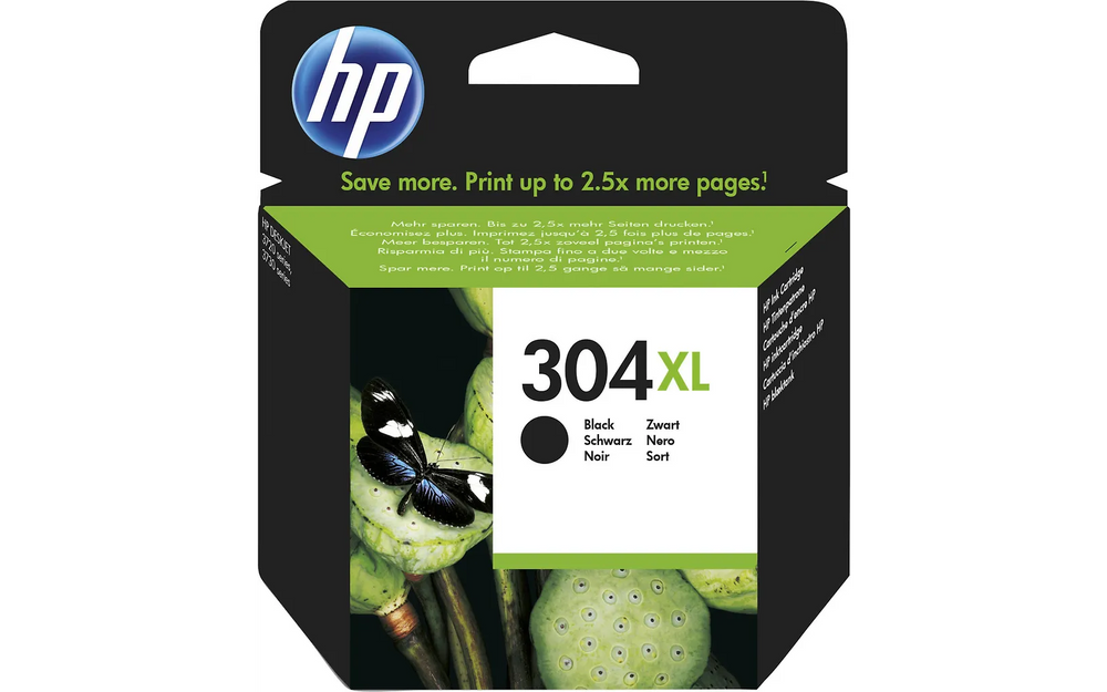 HP 304XL -mustekasetti, musta