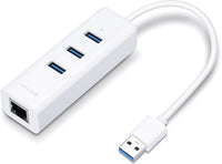TP-LINK UE330 USB-A-Hubi, ethernet portilla, USB 3.0