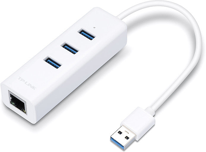 TP-LINK UE330 USB-A-Hubi, ethernet portilla, USB 3.0