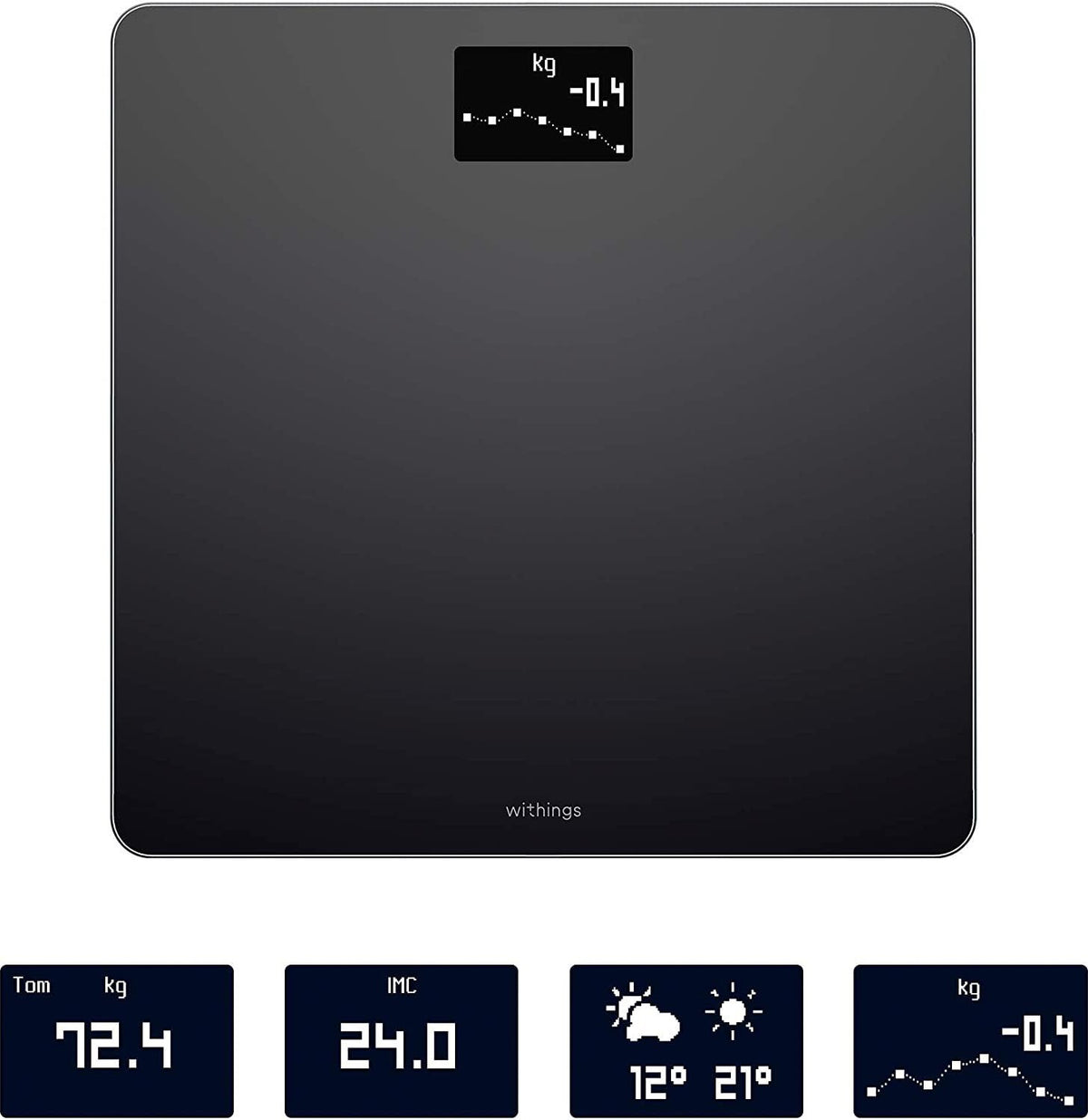 Withings Body -henkilövaaka, musta