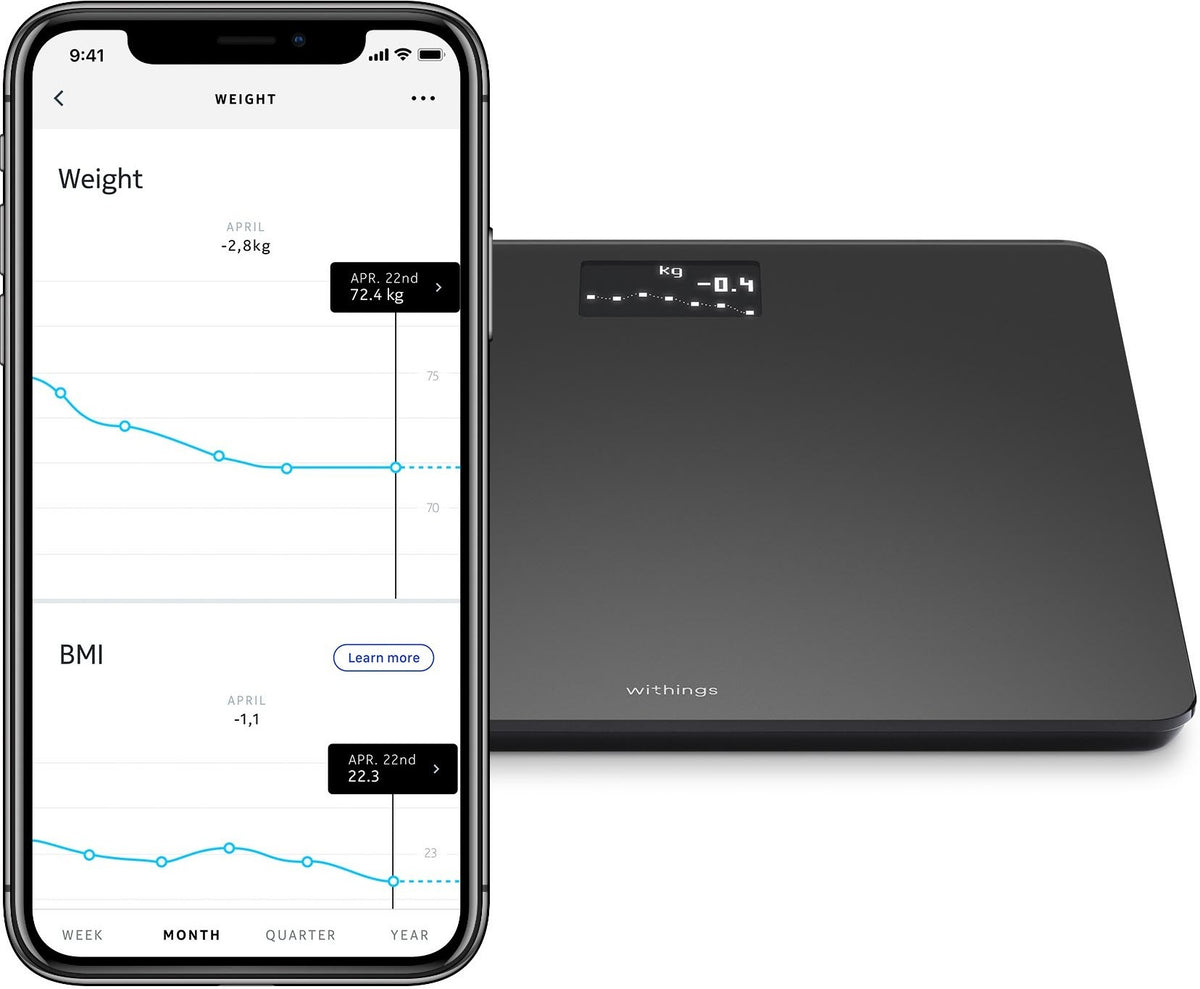 Withings Body -henkilövaaka, musta