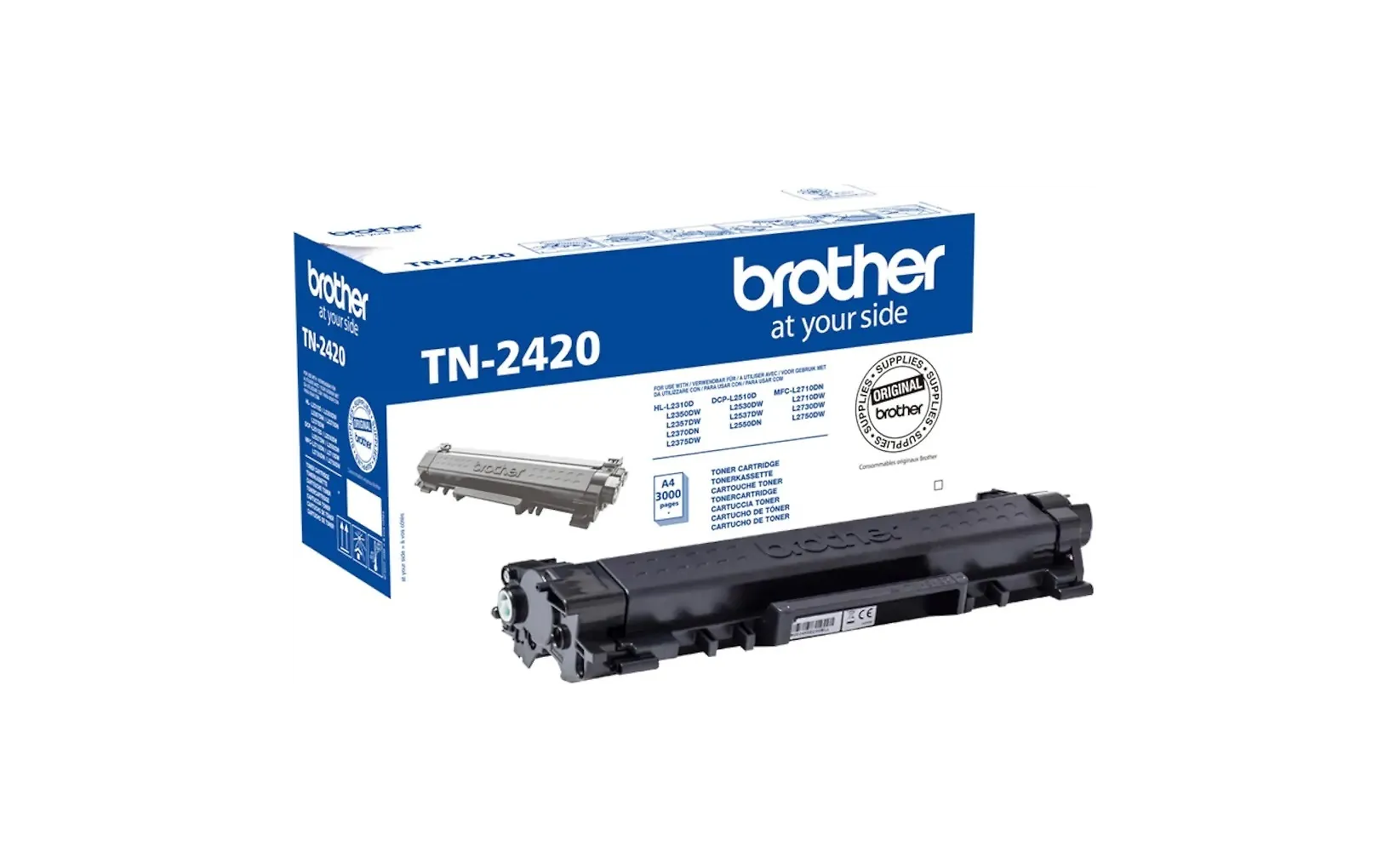 Brother TN2420 -lasertoner, svart